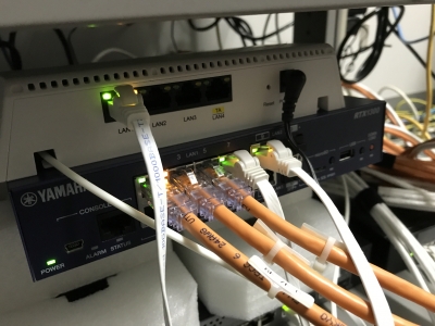 YAMAHA(ヤマハ)無線LANアクセスポイント WLX413を設置しました YAMAHA(ヤマハ)無線LANアクセスポイント WLX413を設置しました