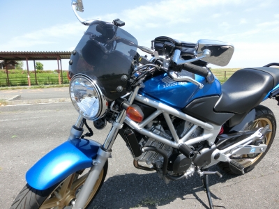 Vtr250にナポレオン バレンt T ミラーを装着 いつだってbike Life