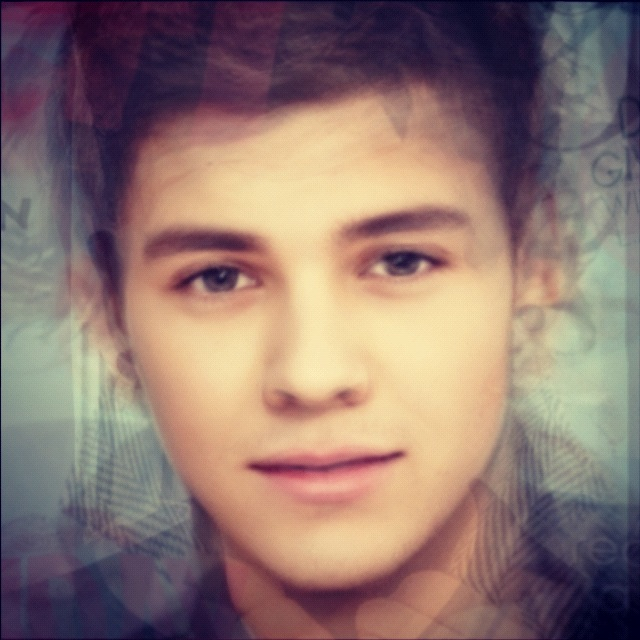 Average face of 1d