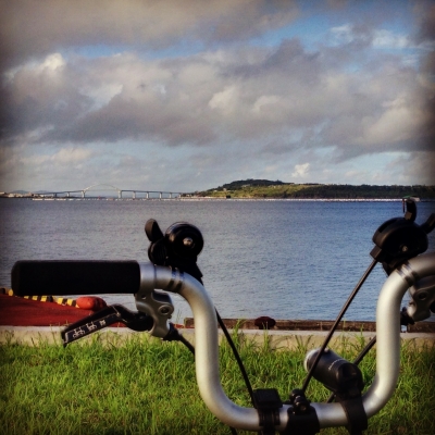 瀬底島とBrompton