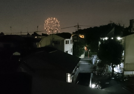 二子玉の花火