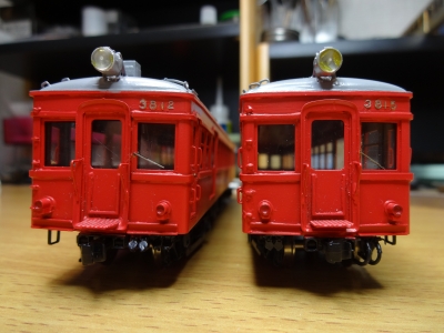 谷川製作所 名鉄3800系高運転台、車体バラキット2両セット。床下