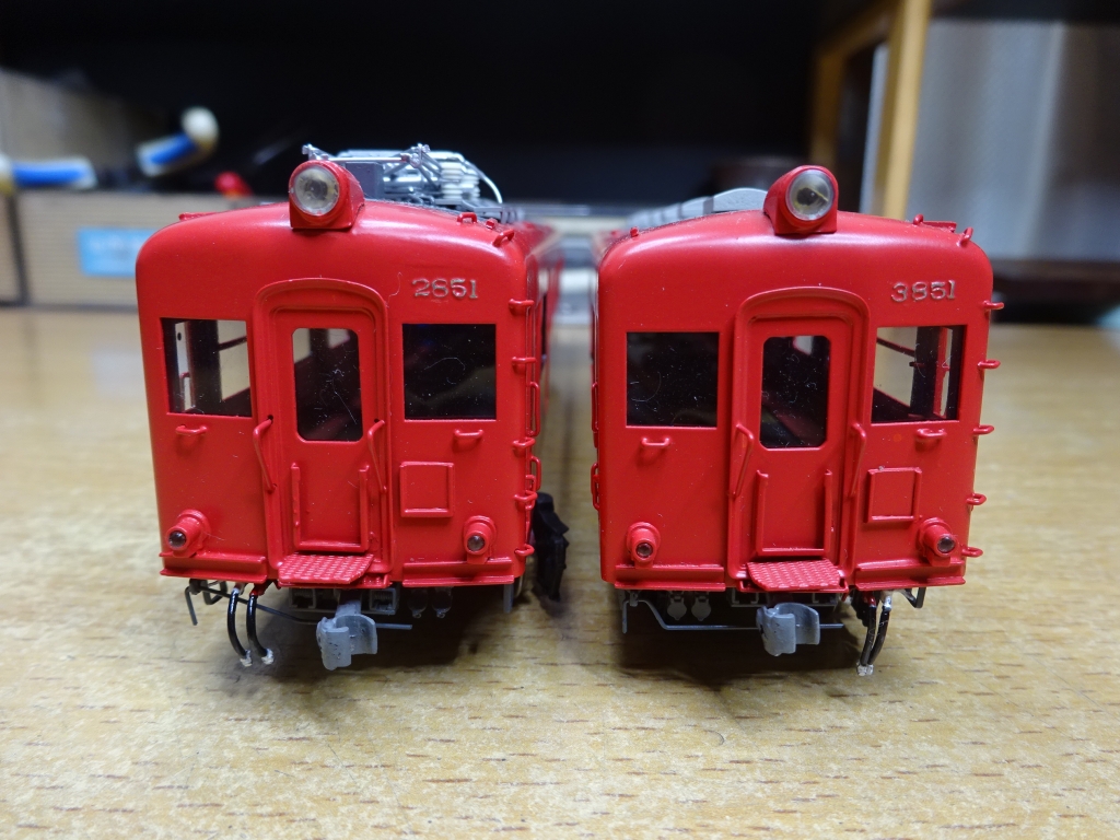 谷川製作所　名鉄3850旧形車体バラキット2両セット、台車、床下器具付き 谷川製作所 名鉄3850旧形車体バラキット2両セット、台車、床下