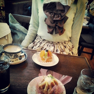 影留さんとケーキ達。