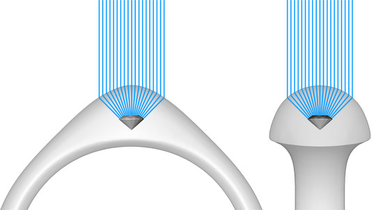 plastic diamond ring
