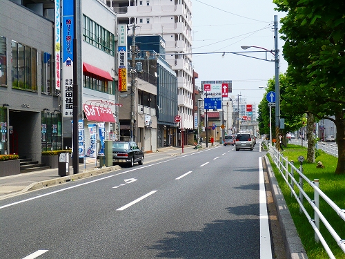 14号新田5交差点手前