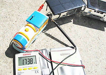 パネルを追加する前の電圧