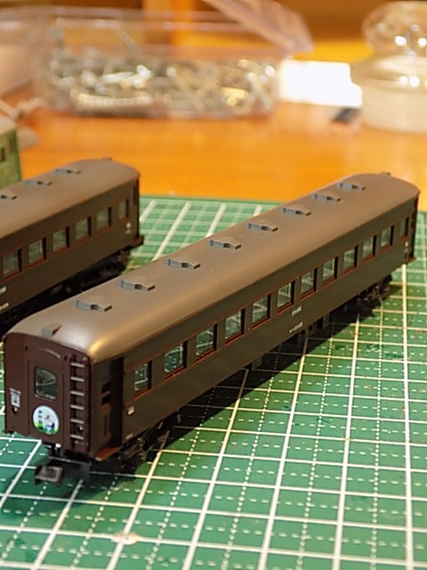 大井川鉄道オハ35-22・オハ35-459・オハフ33-215】客車が入線 大井川鉄道オハ35-22・オハ35-459・オハフ33-215】客車が入線