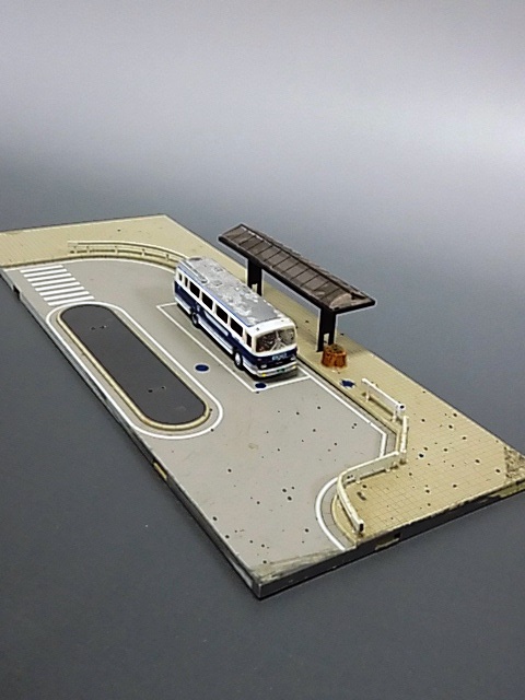 ジオタウン 駅前道路セット、駅前アクセサリーセット の加工