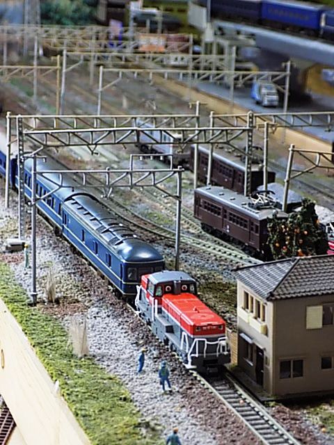 JR DE10-1000形ディーゼル機関車（JR貨物新更新車）と国鉄20系寝台特急