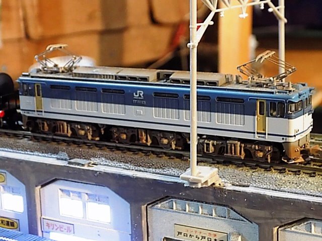 カトー EF64 0番台 JR貨物色 とタキ50066貨物列車がモジュールの