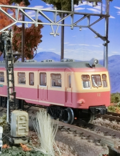 鉄道模型をやっています 鉄道コレクション 第22弾江若鉄道キハ12をジオラマに置いてみたら 湘南急行鉄道物語