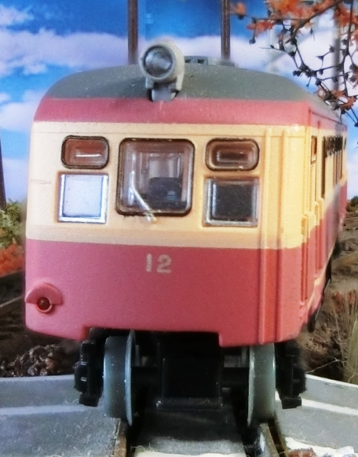 鉄道模型をやっています 鉄道コレクション 第22弾江若鉄道キハ12をジオラマに置いてみたら 湘南急行鉄道物語