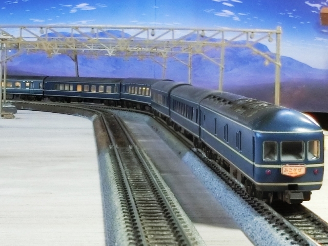 「ブルートレインあさかぜ 行先板 博多↔東京 実使用品 駅名対照表付き」 ブルートレインあさかぜ1号 東京ー博多寝台特急 LPレコード