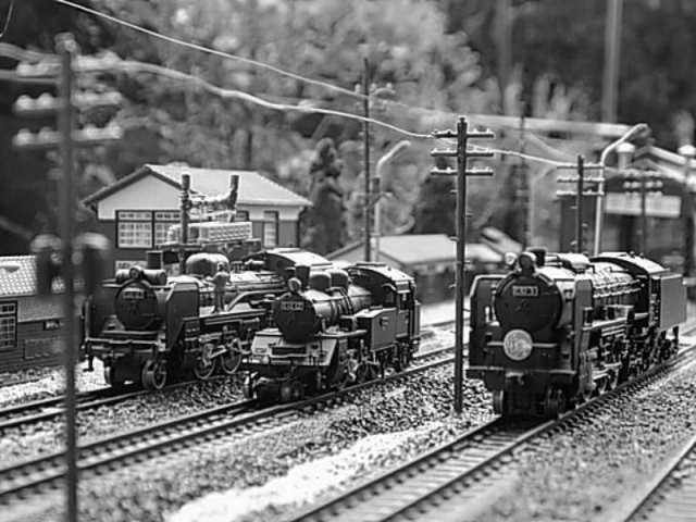 鉄道ジオラマ(レトロな操車場) TMSレイアウトコンペ努力賞の70年代機関区操車場SL機関区は納得