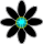 黒花素材 フリー素材