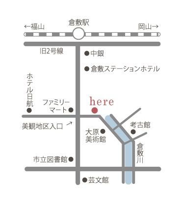 倉敷物語館(倉敷美観地区内)地図