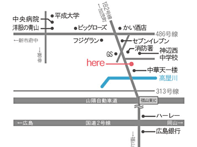 「紙とお菓子と和カフェ」会場地図