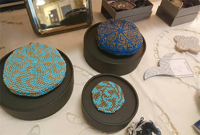 青とガラス展 作作堂さんのアクセサリー