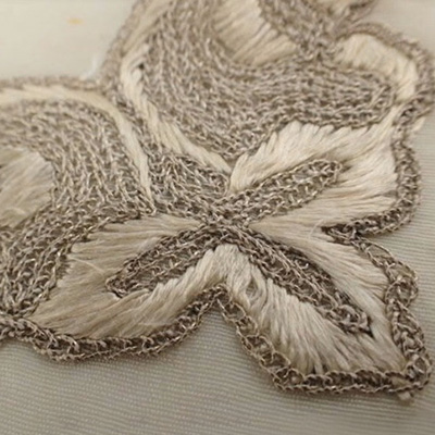 シルク刺繍パーツ アップ