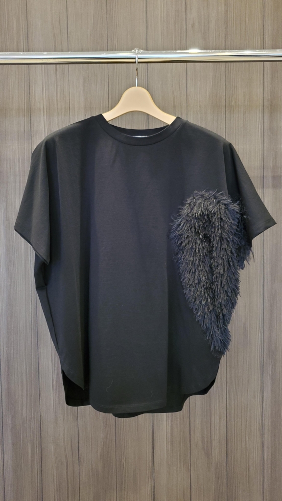 マルゴービンテージ　ハートフリンジTシャツ　グレー マルゴービンテージ ハートフリンジTシャツ グレー - メルカリ