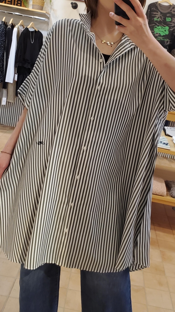 MARGAUX VINTAGE〉オーバースリットストライプシャツ☆ | s.cute 青森店