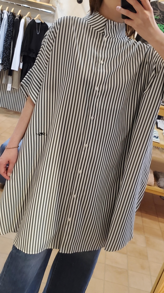 MARGAUX VINTAGE〉オーバースリットストライプシャツ☆ | s.cute 青森店