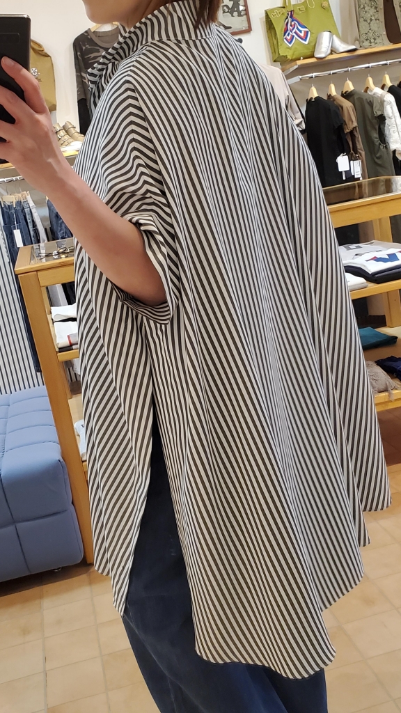 MARGAUX VINTAGE〉オーバースリットストライプシャツ☆ | s.cute 青森店