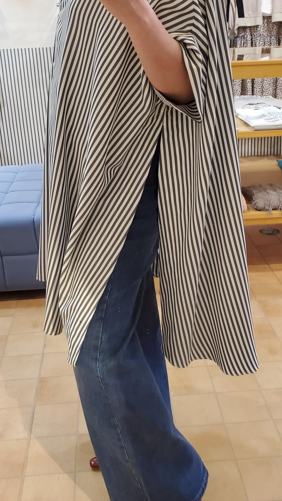 MARGAUX VINTAGE〉オーバースリットストライプシャツ☆ | s.cute 青森店