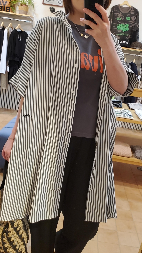 MARGAUX VINTAGE〉オーバースリットストライプシャツ☆ | s.cute 青森店