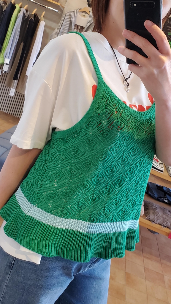 CYAN TOKYO〉ラインピーコックニットキャミ☆ | s.cute 青森店