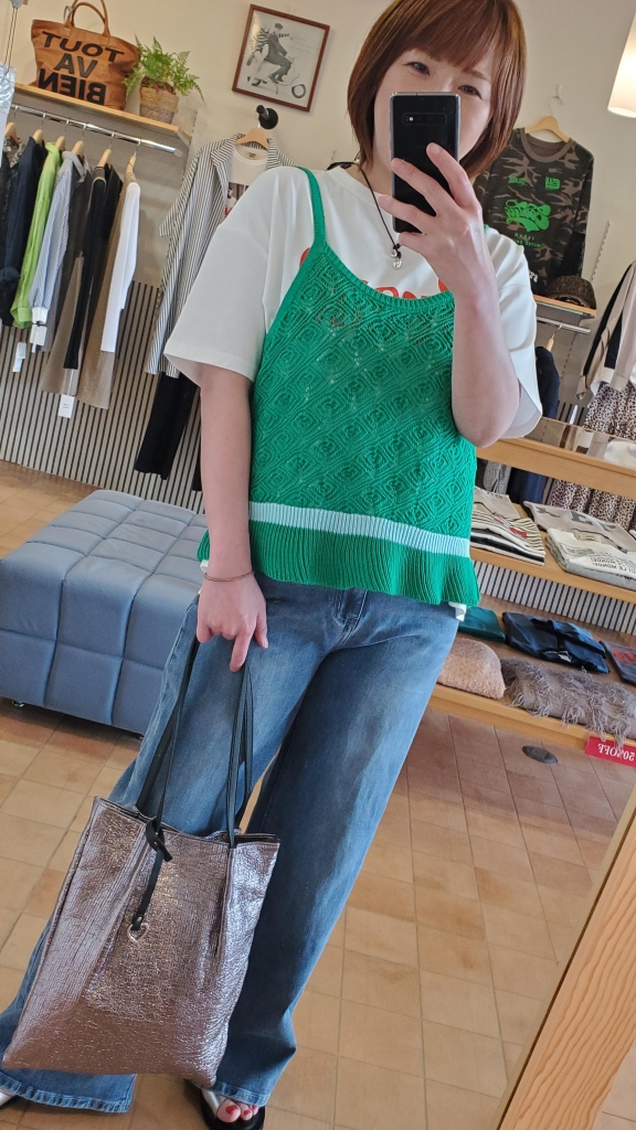 CYAN TOKYO〉ラインピーコックニットキャミ☆ | s.cute 青森店