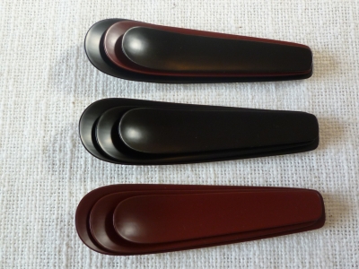 木漆工とけし へら匙 黒 小サイズ 木漆工とけしのへら匙 | ひつじぐさ便り