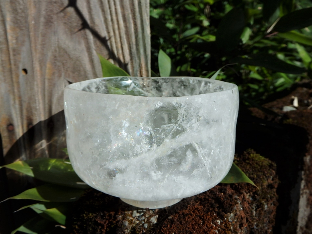 水晶製茶碗