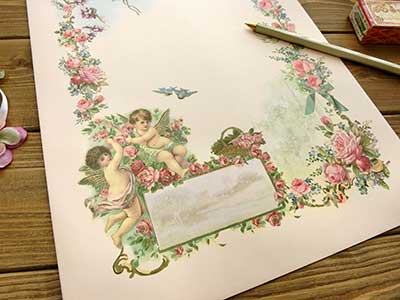 薔薇と天使の角2封筒