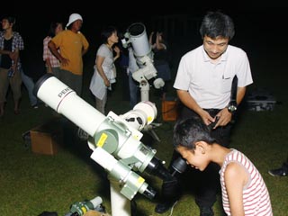 宇宙センターでの観望会