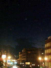 11月24日の夕空(携帯カメラで撮影)