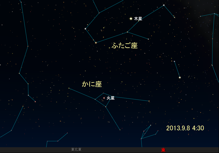 1309080400プレセペと火星