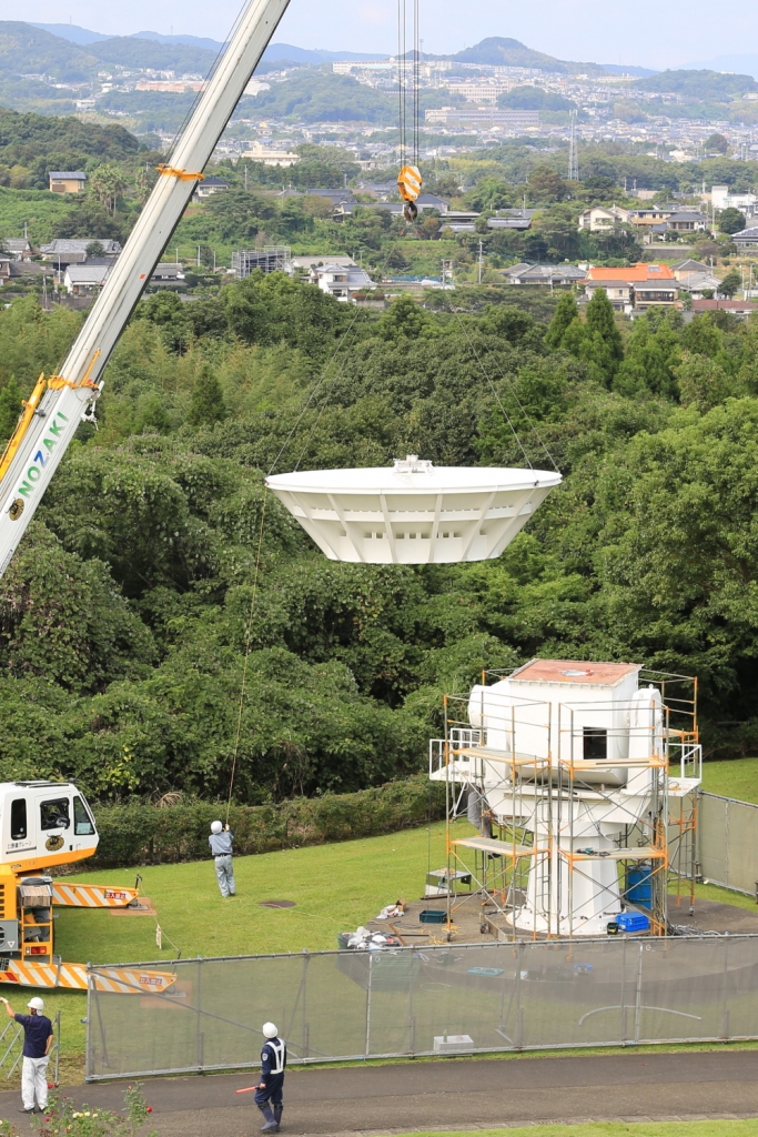 解体作業が始まった6m電波望遠鏡2018_09_27_13h44m