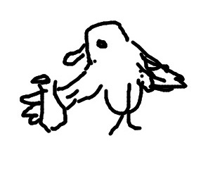 コトリラボ 禁煙研究室 コトリ君イラスト お酒.jpg