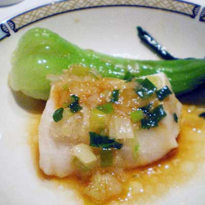白身魚のガーリック焼き