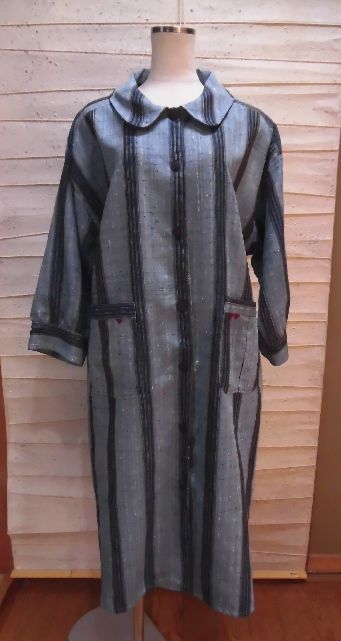 正絹紬のワンピースコート | 着物リメイクのお店 伊舞希（いぶき）のブログ