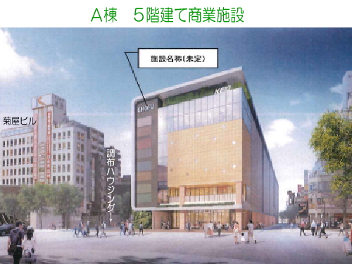 調布駅 再開発パース