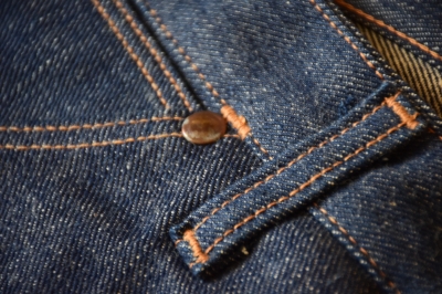 50's Wrangler 11MWZ 刺繍縦ベル - デッドストック | Gradation Blue