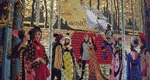 シンデレラ城の回廊にある壁画には幸せになれるダイヤモンドが埋め込まれている ディズニー裏話 雑学 トリビアが2 000話以上 ディズニーブログ じゃみログ