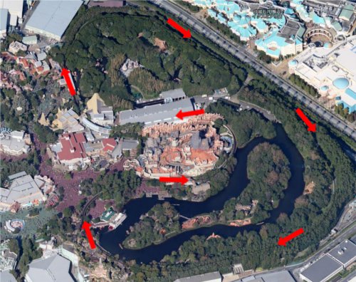 ディズニーの噂・裏技・裏話_ウエスタンリバー鉄道は右側に座ったほうがいい