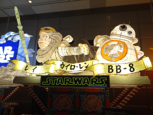 日テレタワーのスター・ウォーズ展示会_ねぶた