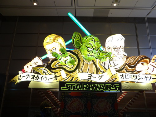 日テレタワーのスター・ウォーズ展示会_ねぶた
