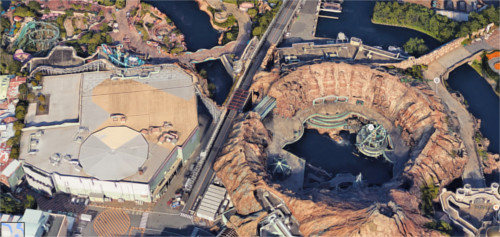 ディズニーシーに敷かれている道路