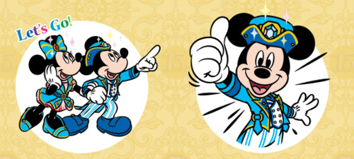 ディズニーシー15周年を記念して8種類のLINEスタンプを無料配布_2